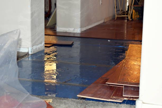 Professional Burst Pipe Cleanup technician working in Skykomish, WA